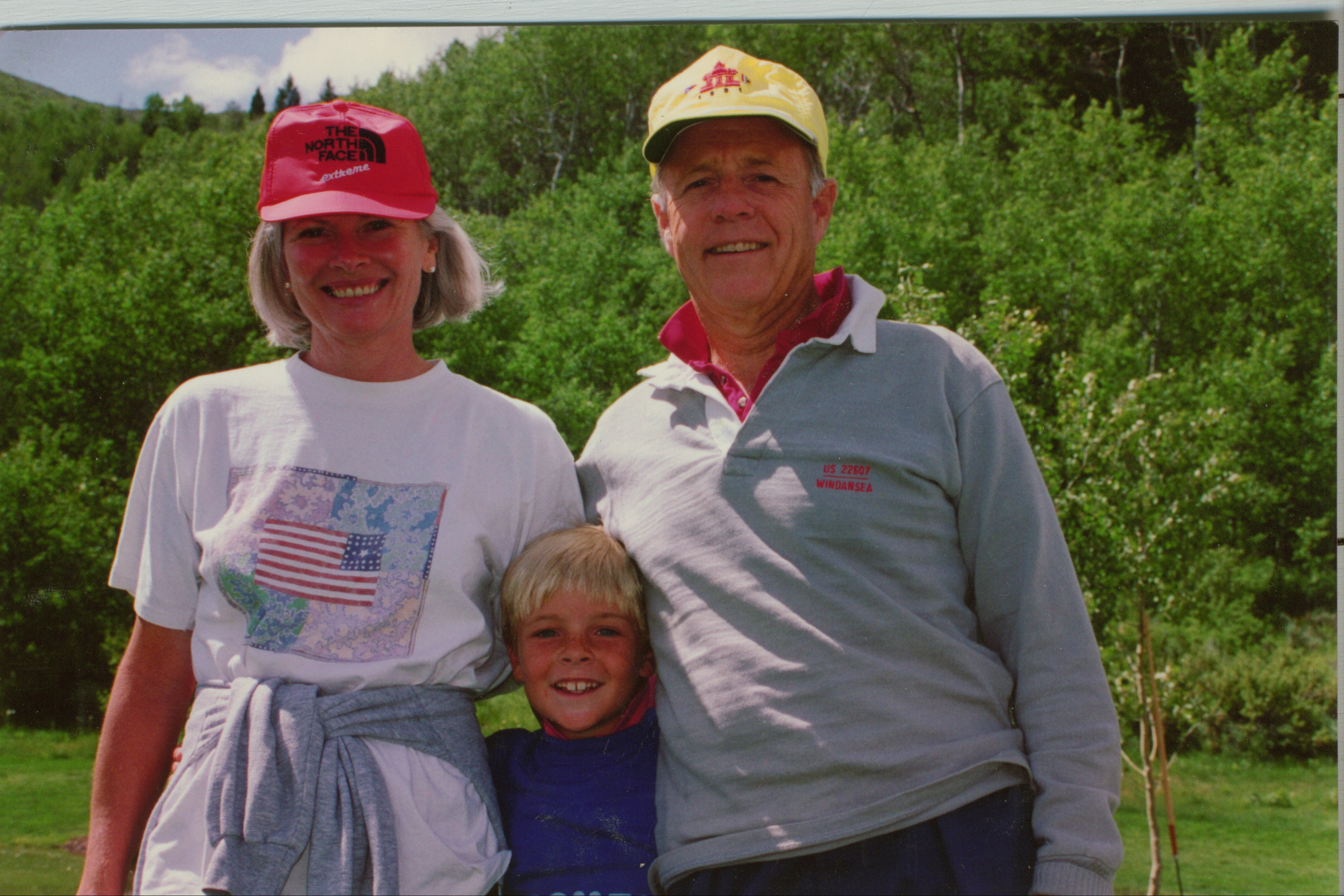 Young Gordie with Dad Lynn and stepmom Claire