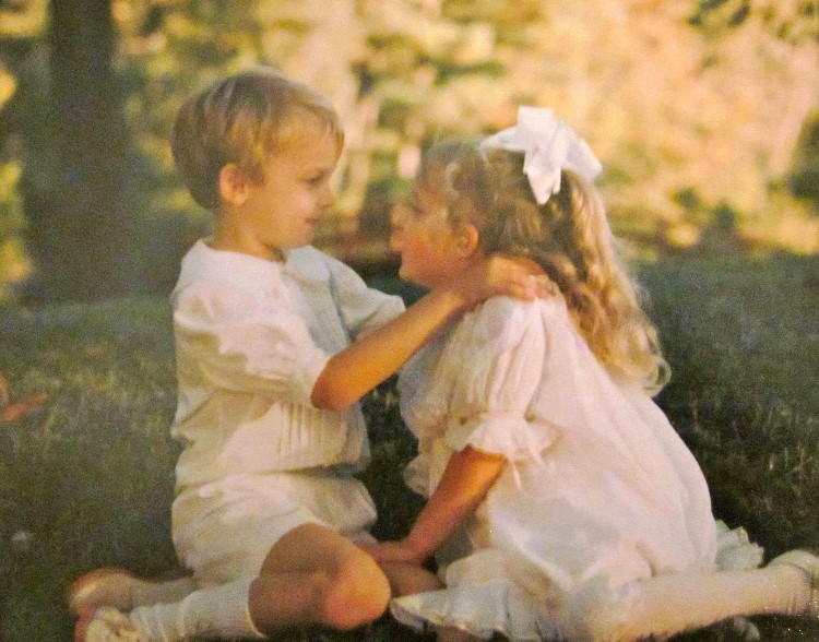 Robert and Mary as kids