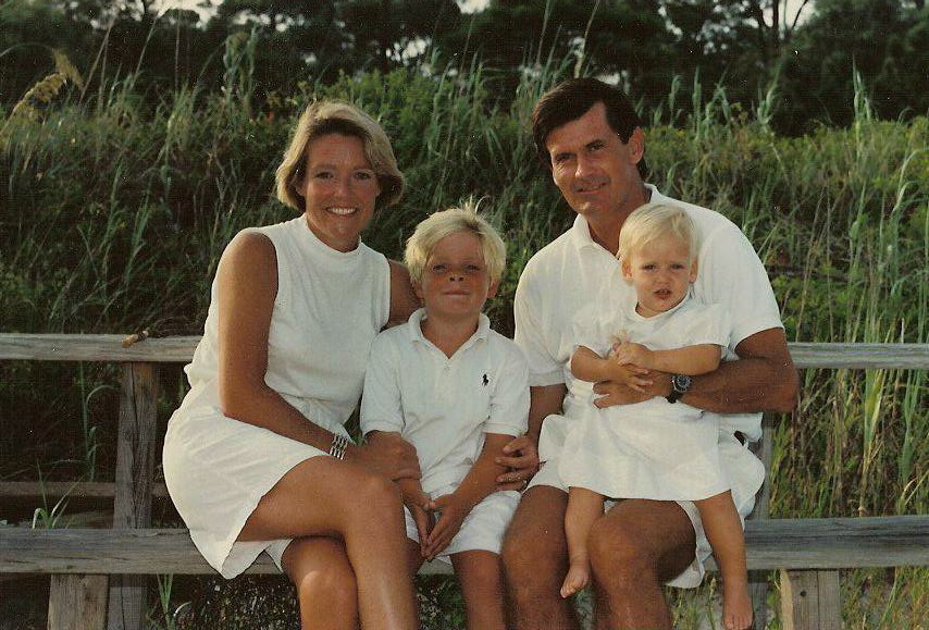 Family photo on the beach