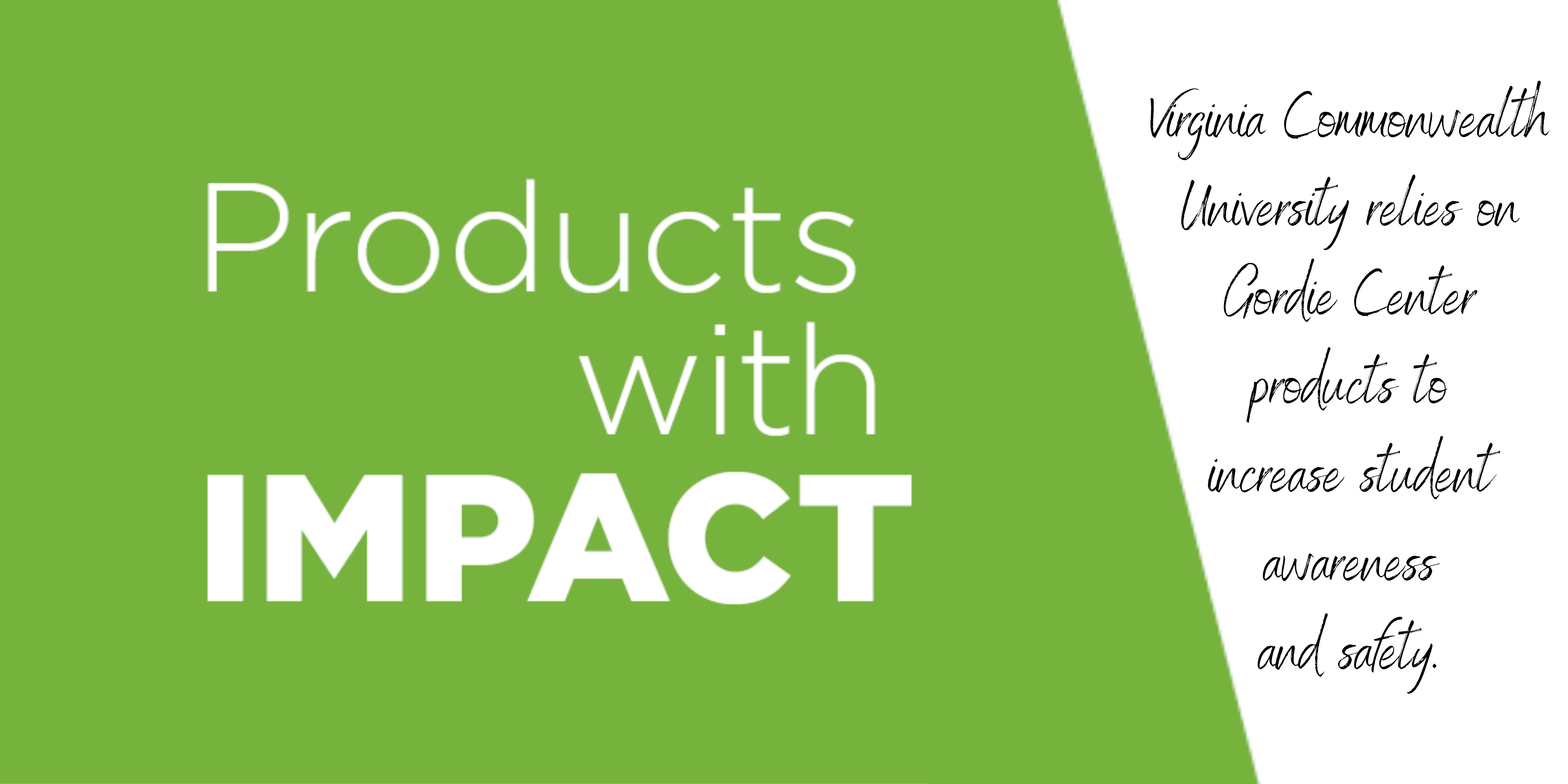 Products with impact VCU banner