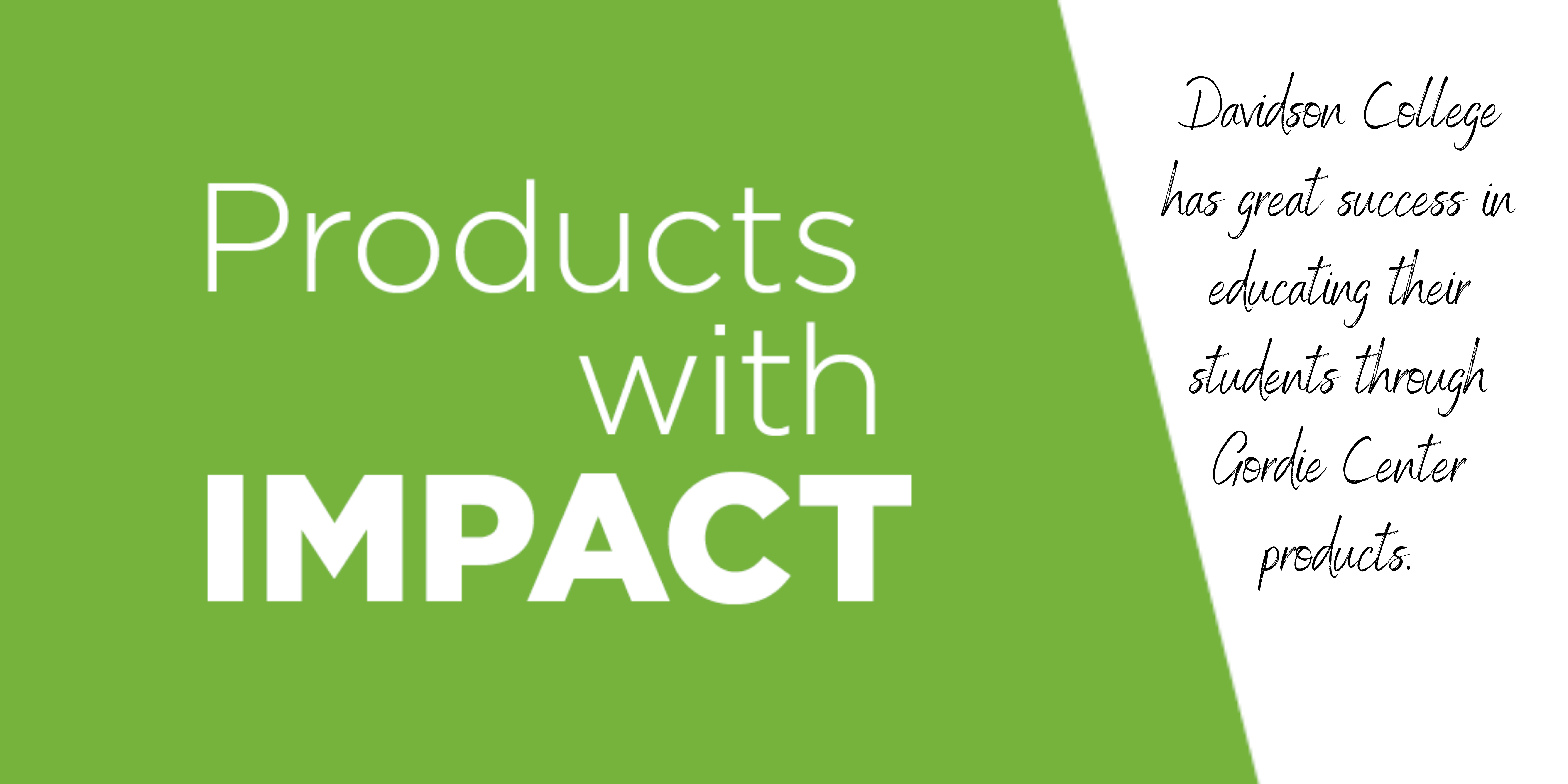 Products with Impact banner