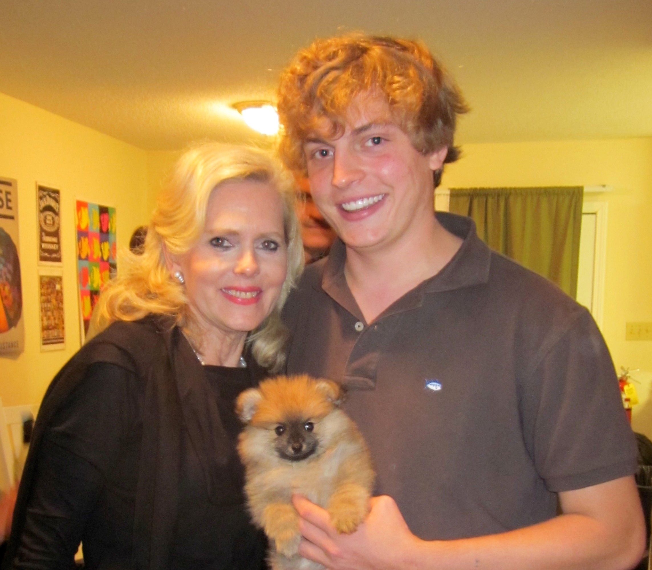 Robert, Deborah, and puppy