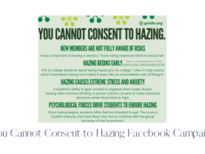 You Cannot Consent to Hazing Facebook Campaign Thumbnail
