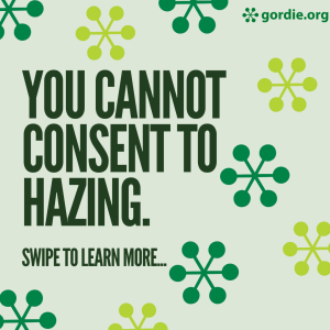 You Cannot Consent to Hazing Instagram Campaign Cover Page