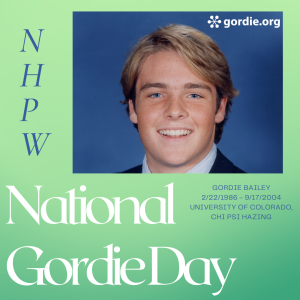National Gordie Day Instagram Campaign Cover Page